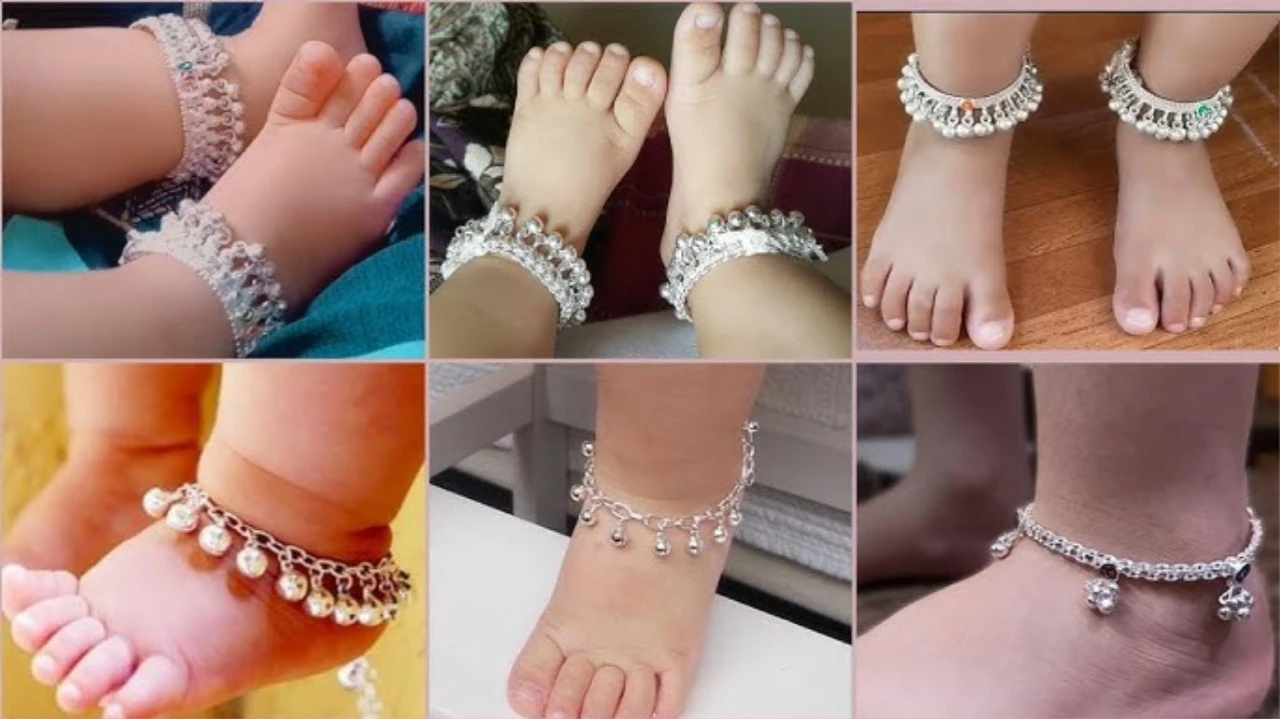 Trendy Silver Payal For Baby Girl :चैत्र नवरात्र में नन्ही परी के पैरो की छम - छम से गूँज उठेगा घर आँगन