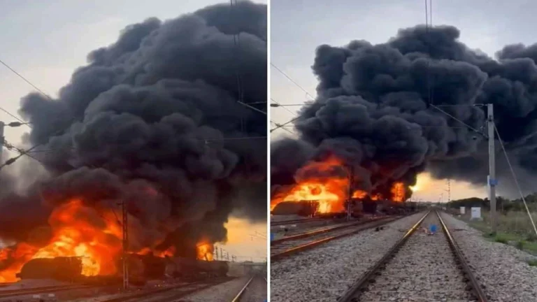 TamilNadu Train Fire Accident: तमिलनाडु में मालगाड़ी में भीषण आग डीजल से भरी थी ट्रेन