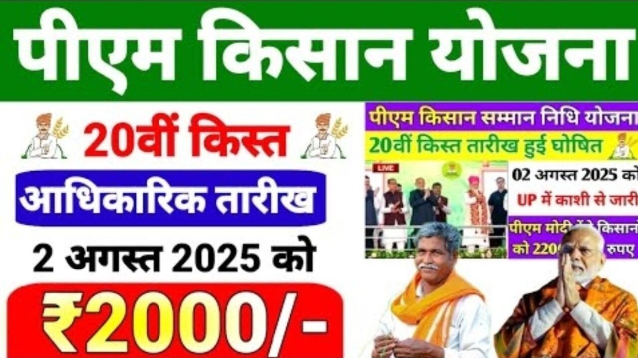 PM Kisan: पीएम किसान योजना की 20वीं किस्त कब आएगी जाने पूरी अपडेट