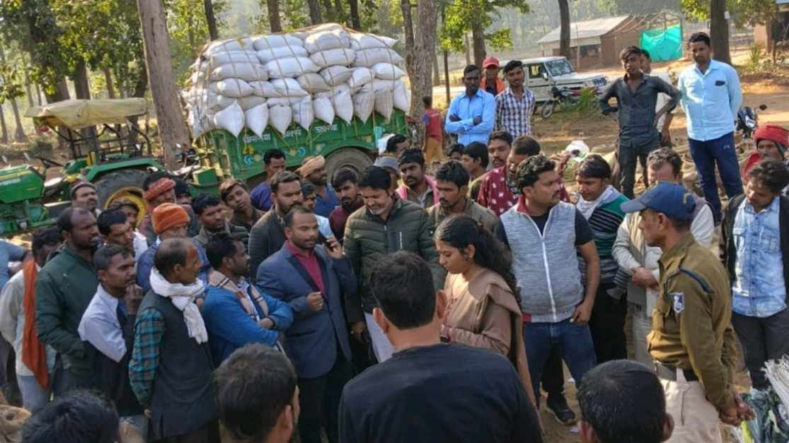 गढ़पुरी धान उपार्जन केंद्र में अब तक 40 हजार क्विंटल से अधिक धान की खरीदी